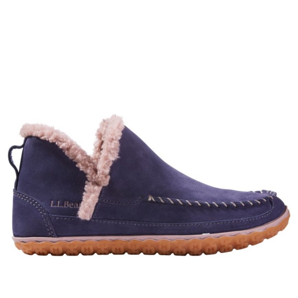 L.L. Bean Women's Size 6 Suede Shearling Moccasin Slip-On